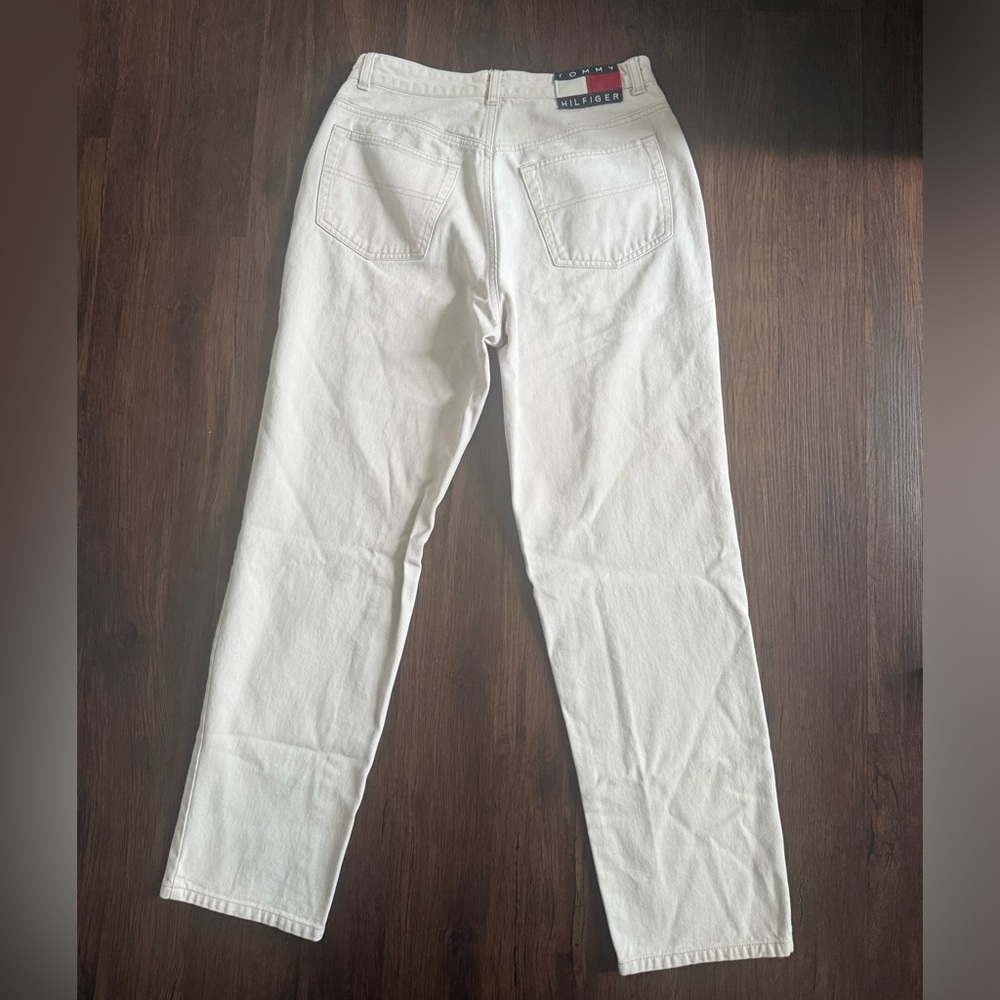 Tommy Hilfiger‎ Vintage High Rise Straight Leg Jeans White